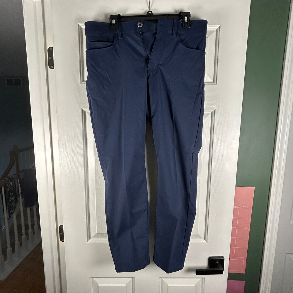 Weatherproof Vintage Stretch Trousers Mens 32x30 Navy Zip Fly